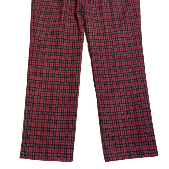 J. Crew Red Plaid Wool Blend Pants Sz 4 - Picture 6 of 15